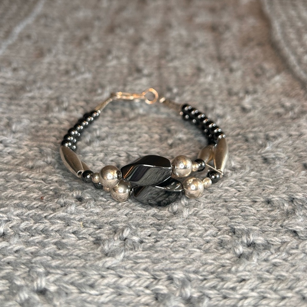 Two Strand Hematite Bracelet